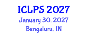 International Conference on Law and Political Science (ICLPS) January 30, 2027 - Bengaluru, India International Conference on Law and Political Science (ICLPS) January 30, 2027 - Bengaluru, India
