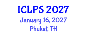 International Conference on Law and Political Science (ICLPS) January 16, 2027 - Phuket, Thailand International Conference on Law and Political Science (ICLPS) January 16, 2027 - Phuket, Thailand