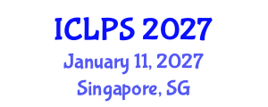 International Conference on Law and Political Science (ICLPS) January 11, 2027 - Singapore, Singapore