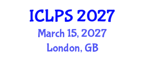 International Conference on Law and Political Science (ICLPS) March 15, 2027 - London, United Kingdom International Conference on Law and Political Science (ICLPS) March 15, 2027 - London, United Kingdom