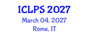 International Conference on Law and Political Science (ICLPS) March 04, 2027 - Rome, Italy