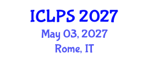 International Conference on Law and Political Science (ICLPS) May 03, 2027 - Rome, Italy International Conference on Law and Political Science (ICLPS) May 03, 2027 - Rome, Italy