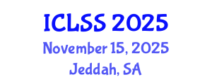 International Conference on Law and Social Sciences (ICLSS) November 15, 2025 - Jeddah, Saudi Arabia