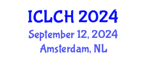 International Conference on Law, Culture and the Humanities (ICLCH) September 12, 2024 - Amsterdam, Netherlands