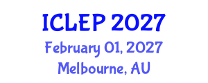 International Conference on Law, Economics and Politics (ICLEP) February 01, 2027 - Melbourne, Australia International Conference on Law, Economics and Politics (ICLEP) February 01, 2027 - Melbourne, Australia