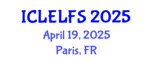 International Conference on Law, Evidence Law and Forensic Sciences (ICLELFS) April 19, 2025 - Paris, France