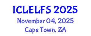 International Conference on Law, Evidence Law and Forensic Sciences (ICLELFS) November 04, 2025 - Cape Town, South Africa