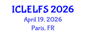 International Conference on Law, Evidence Law and Forensic Sciences (ICLELFS) April 19, 2026 - Paris, France