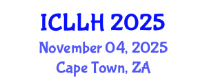 International Conference on Law, Literature and Humanities (ICLLH) November 04, 2025 - Cape Town, South Africa