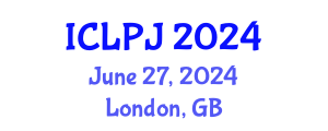 International Conference on Law, Policing and Justice (ICLPJ) June 27, 2024 - London, United Kingdom