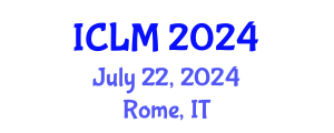 International Conference on Leadership and Management (ICLM) July 22, 2024 - Rome, Italy