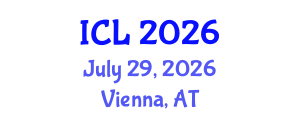 International Conference on Learning (ICL) July 29, 2026 - Vienna, Austria