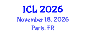 International Conference on Learning (ICL) November 18, 2026 - Paris, France