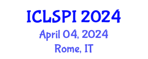 International Conference on Legal, Security and Privacy Issues (ICLSPI) April 04, 2024 - Rome, Italy