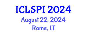 International Conference on Legal, Security and Privacy Issues (ICLSPI) August 23, 2024 - Rome, Italy