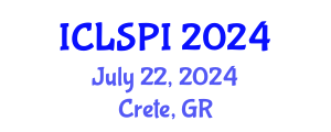 International Conference on Legal, Security and Privacy Issues (ICLSPI) July 22, 2024 - Crete, Greece