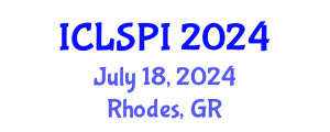 International Conference on Legal, Security and Privacy Issues (ICLSPI) July 18, 2024 - Rhodes, Greece