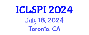 International Conference on Legal, Security and Privacy Issues (ICLSPI) July 18, 2024 - Toronto, Canada