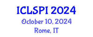International Conference on Legal, Security and Privacy Issues (ICLSPI) October 10, 2024 - Rome, Italy