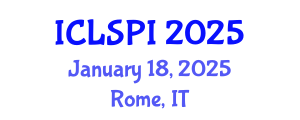 International Conference on Legal, Security and Privacy Issues (ICLSPI) January 18, 2025 - Rome, Italy
