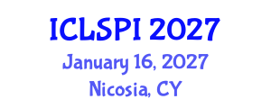 International Conference on Legal, Security and Privacy Issues (ICLSPI) January 16, 2027 - Nicosia, Cyprus International Conference on Legal, Security and Privacy Issues (ICLSPI) January 16, 2027 - Nicosia, Cyprus