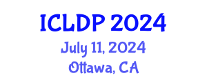 International Conference on Lexicography and Discourse Prosody (ICLDP) July 11, 2024 - Ottawa, Canada