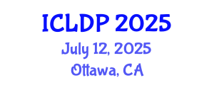 International Conference on Lexicography and Discourse Prosody (ICLDP) July 12, 2025 - Ottawa, Canada