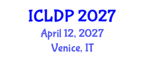 International Conference on Lexicography and Discourse Prosody (ICLDP) April 12, 2027 - Venice, Italy International Conference on Lexicography and Discourse Prosody (ICLDP) April 12, 2027 - Venice, Italy