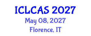 International Conference on Life Cycle Assessment and Sustainability (ICLCAS) May 08, 2027 - Florence, Italy International Conference on Life Cycle Assessment and Sustainability (ICLCAS) May 08, 2027 - Florence, Italy