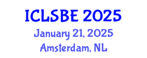International Conference on Life Science and Biological Engineering (ICLSBE) January 21, 2025 - Amsterdam, Netherlands