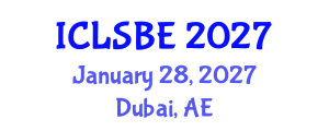 International Conference on Life Science and Biological Engineering (ICLSBE) January 28, 2027 - Dubai, United Arab Emirates International Conference on Life Science and Biological Engineering (ICLSBE) January 28, 2027 - Dubai, United Arab Emirates