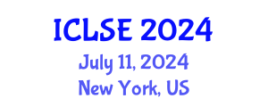 International Conference on Life Science and Engineering (ICLSE) July 11, 2024 - New York, United States