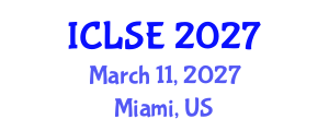 International Conference on Life Science and Engineering (ICLSE) March 11, 2027 - Miami, United States International Conference on Life Science and Engineering (ICLSE) March 11, 2027 - Miami, United States