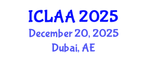 International Conference on Linear Algebra and Applications (ICLAA) December 20, 2025 - Dubai, United Arab Emirates