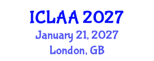 International Conference on Linear Algebra and Applications (ICLAA) January 21, 2027 - London, United Kingdom International Conference on Linear Algebra and Applications (ICLAA) January 21, 2027 - London, United Kingdom