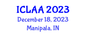 International Conference on Linear Algebra and its Applications (ICLAA) December 18, 2023 - Manipala, India International Conference on Linear Algebra and its Applications (ICLAA) December 18, 2023 - Manipala, India