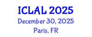 International Conference on Linguistics and Applied Linguistics (ICLAL) December 30, 2025 - Paris, France