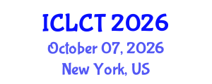 International Conference on Linguistics and Cognitive Theory (ICLCT) October 07, 2026 - New York, United States