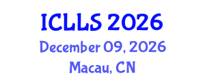 International Conference on Linguistics and Language Studies (ICLLS) December 09, 2026 - Macau, China International Conference on Linguistics and Language Studies (ICLLS) December 09, 2026 - Macau, China