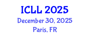 International Conference on Linguistics and Languages (ICLL) December 30, 2025 - Paris, France
