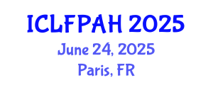 International Conference on Livestock Farming, Poultry and Animal Husbandry (ICLFPAH) June 24, 2025 - Paris, France