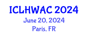 International Conference on Livestock Health, Welfare and Animal Care (ICLHWAC) June 20, 2024 - Paris, France