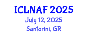 International Conference on Livestock Nutrition and Animal Feeding (ICLNAF) July 12, 2025 - Santorini, Greece