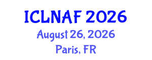 International Conference on Livestock Nutrition and Animal Feeding (ICLNAF) August 26, 2026 - Paris, France