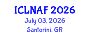 International Conference on Livestock Nutrition and Animal Feeding (ICLNAF) July 03, 2026 - Santorini, Greece International Conference on Livestock Nutrition and Animal Feeding (ICLNAF) July 03, 2026 - Santorini, Greece
