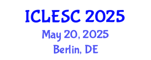 International Conference on Logistics Engineering and Supply Chain (ICLESC) May 20, 2025 - Berlin, Germany