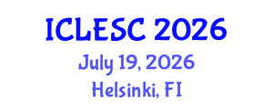 International Conference on Logistics Engineering and Supply Chain (ICLESC) July 19, 2026 - Helsinki, Finland