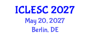 International Conference on Logistics Engineering and Supply Chain (ICLESC) May 20, 2027 - Berlin, Germany