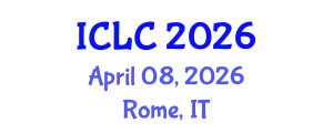 International Conference on Lung Cancer (ICLC) April 08, 2026 - Rome, Italy