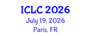 International Conference on Lung Cancer (ICLC) July 19, 2026 - Paris, France